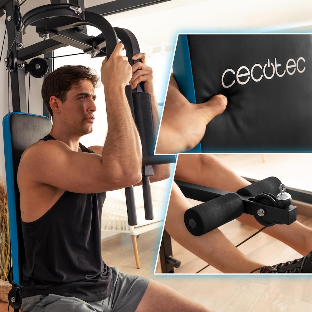 Cecotec Drumfit HomeGym 1000 – Multifunktionale Kraftstation 65 kg