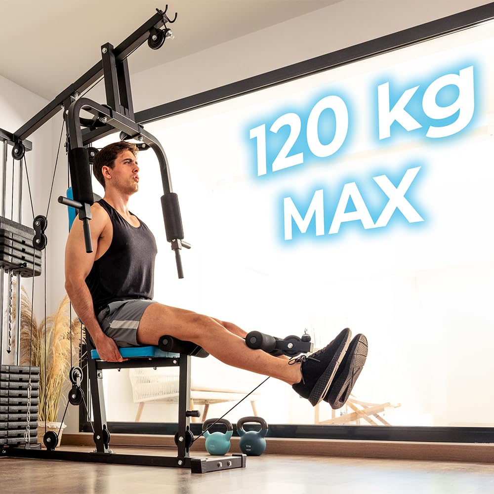 Cecotec Drumfit HomeGym 1000 – Multifunktionale Kraftstation 65 kg