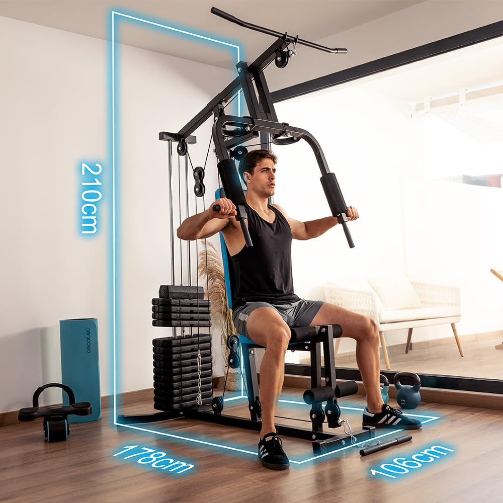Cecotec Drumfit HomeGym 1000 – Multifunktionale Kraftstation 65 kg