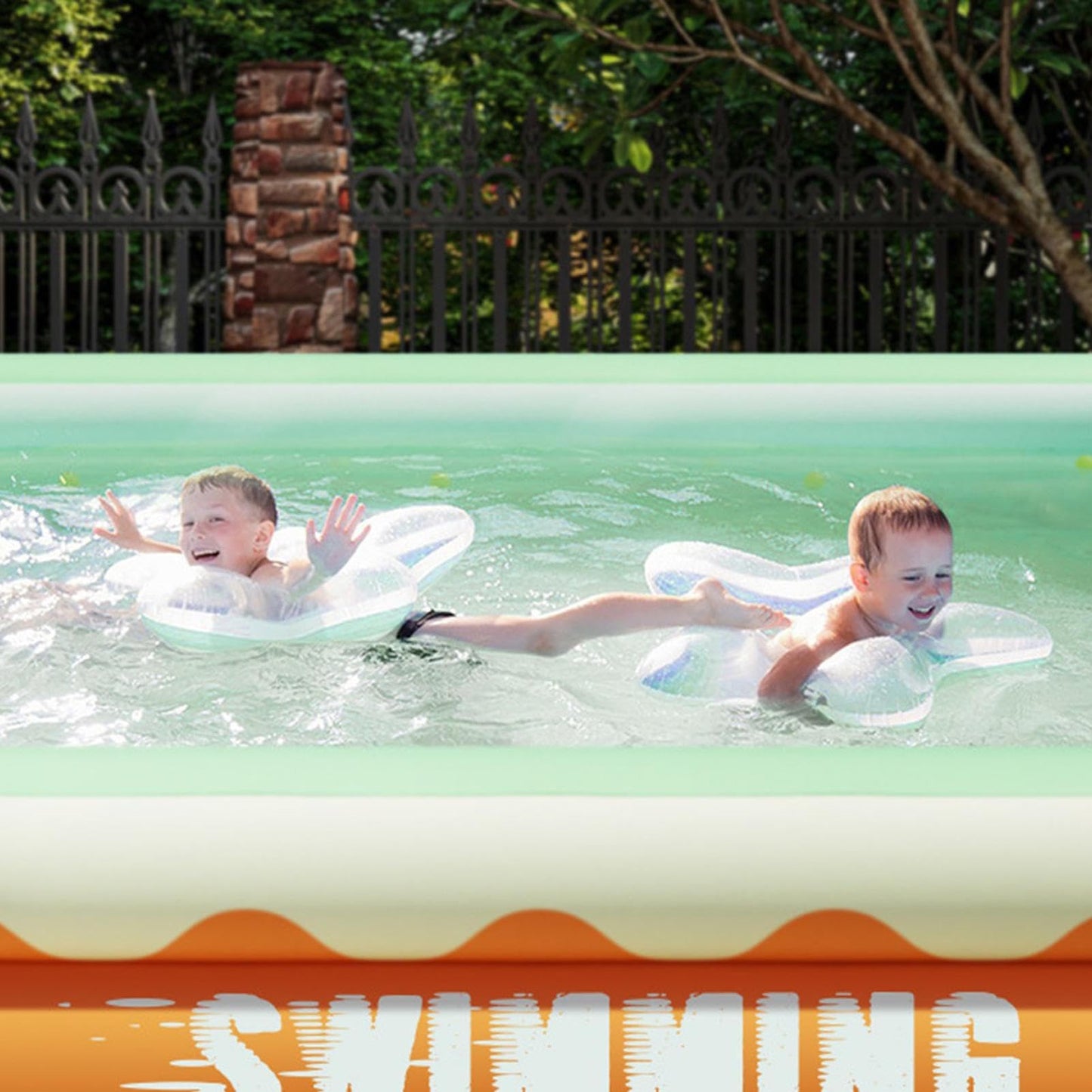 Aufblasbarer Pool Rechteckig für Kinder und Erwachsene