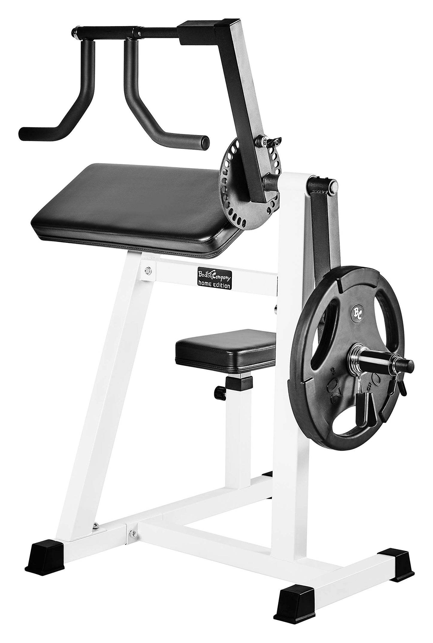 Bad Company Bizeps/Trizeps Curl Maschine – Hantelablage bis 80 kg