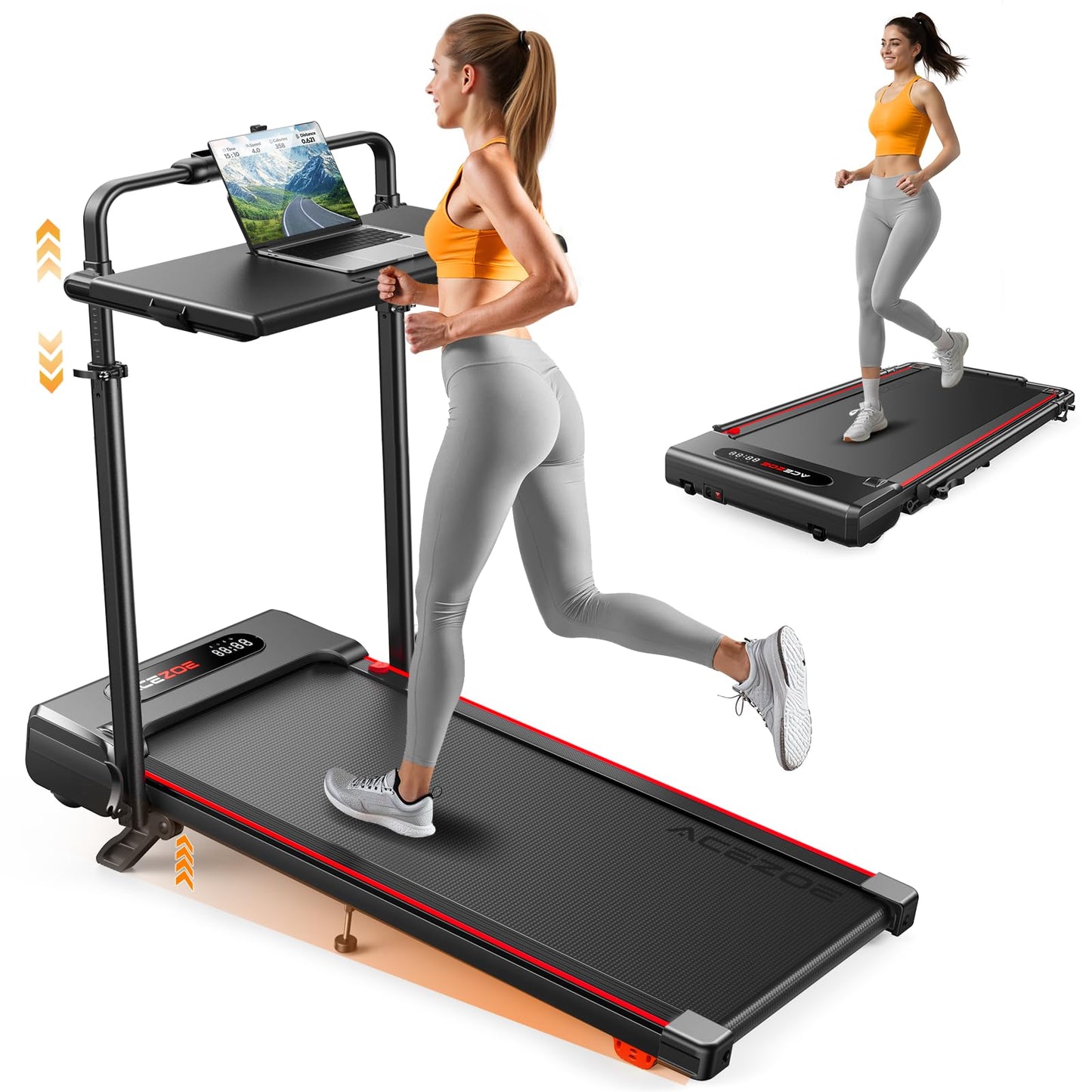 Laufband 6-in-1 Walking Pad klappbar – 12 km/h, 2.5 HP, 136 kg