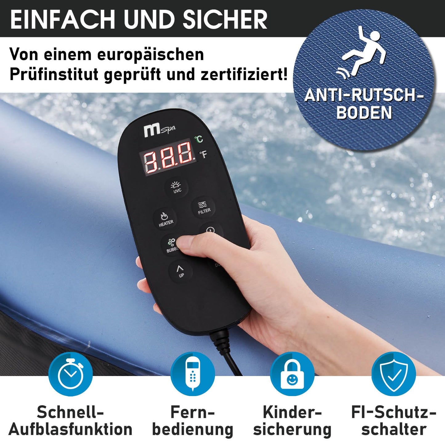BRAST® aufblasbarer Whirlpool MSpa Bergen